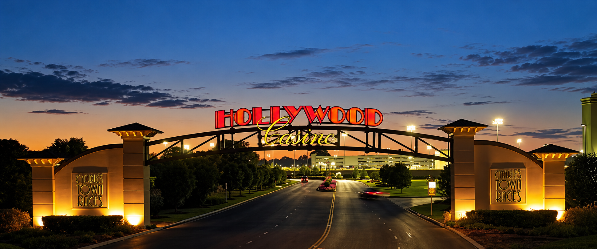 Hollywood Casino Twilight Entrance